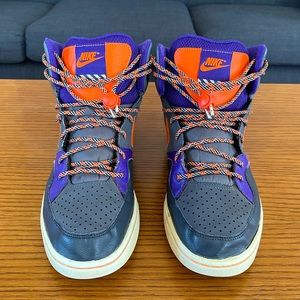 2012 Nike Court Tranxition Shoes Sneakers 537328 M’s Sz 10.5 Gray/Orange/Violet